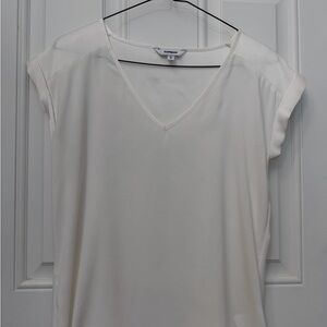 Express Cream V-Neck Blouse